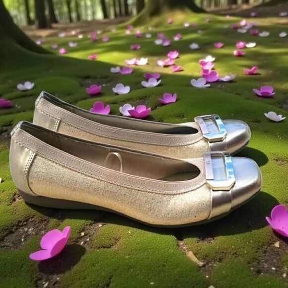 New Ak Anne Klein iflex Flat Shoes - Picture 2 of 10